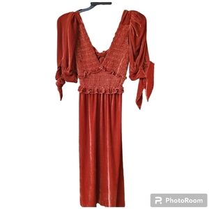 SEA Velvet midi dress XXS